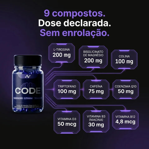 Neuraw CODE - 60 cápsulas