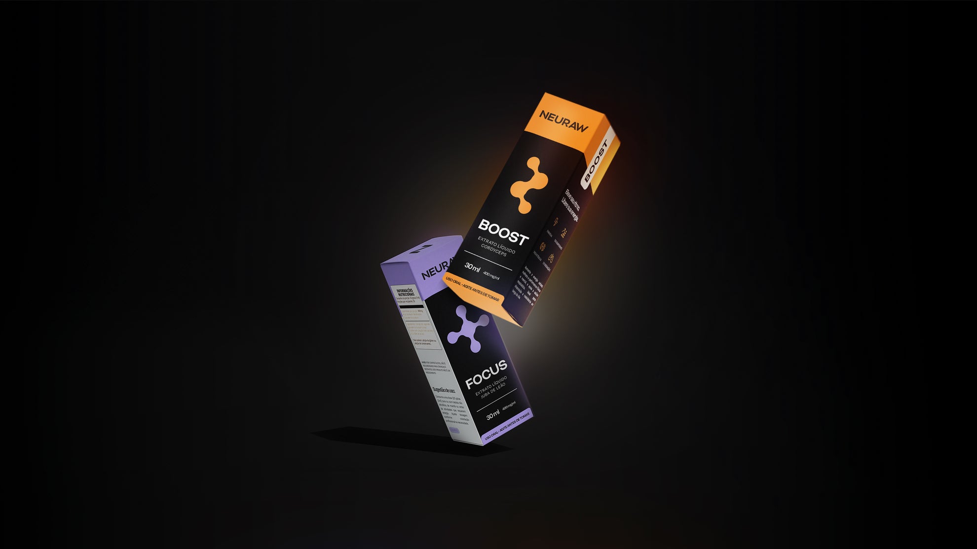 Kit Flow - Extrato Juba de Leão + Cordyceps - 30 ml (cada)