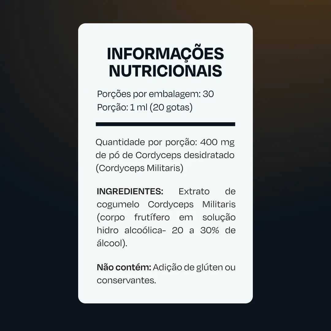 Neuraw Boost - Extrato Cordyceps - 30 ml