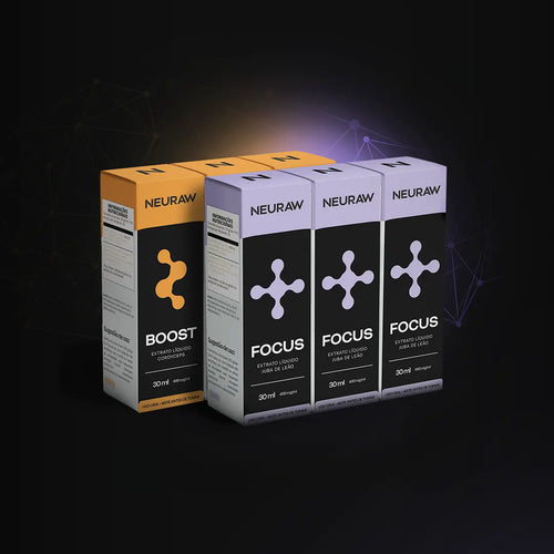 Kit Flow II com 6 Frascos -  3 Extratos Juba de Leão e 3 Extratos Cordyceps - 30 ml (cada)