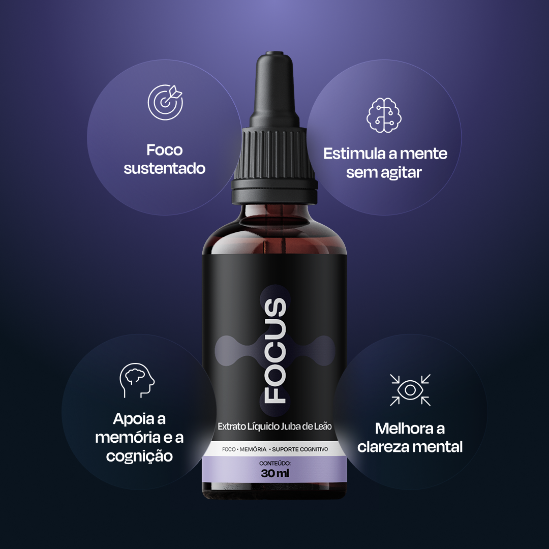 Neuraw Focus - Extrato Líquido Juba de Leão