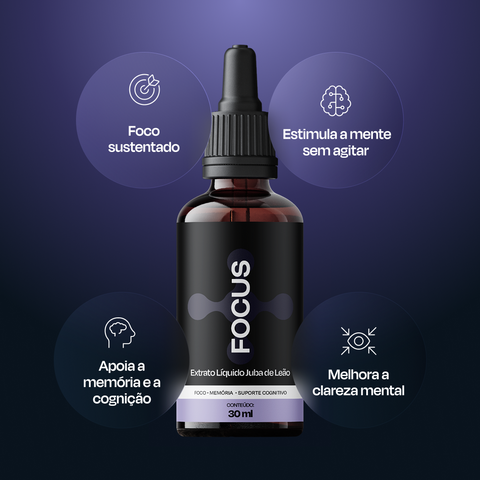 Neuraw Focus - Extrato Líquido Juba de Leão