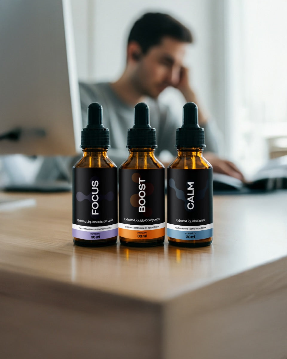 Produtos Neuraw — Focus, Boost e Calm